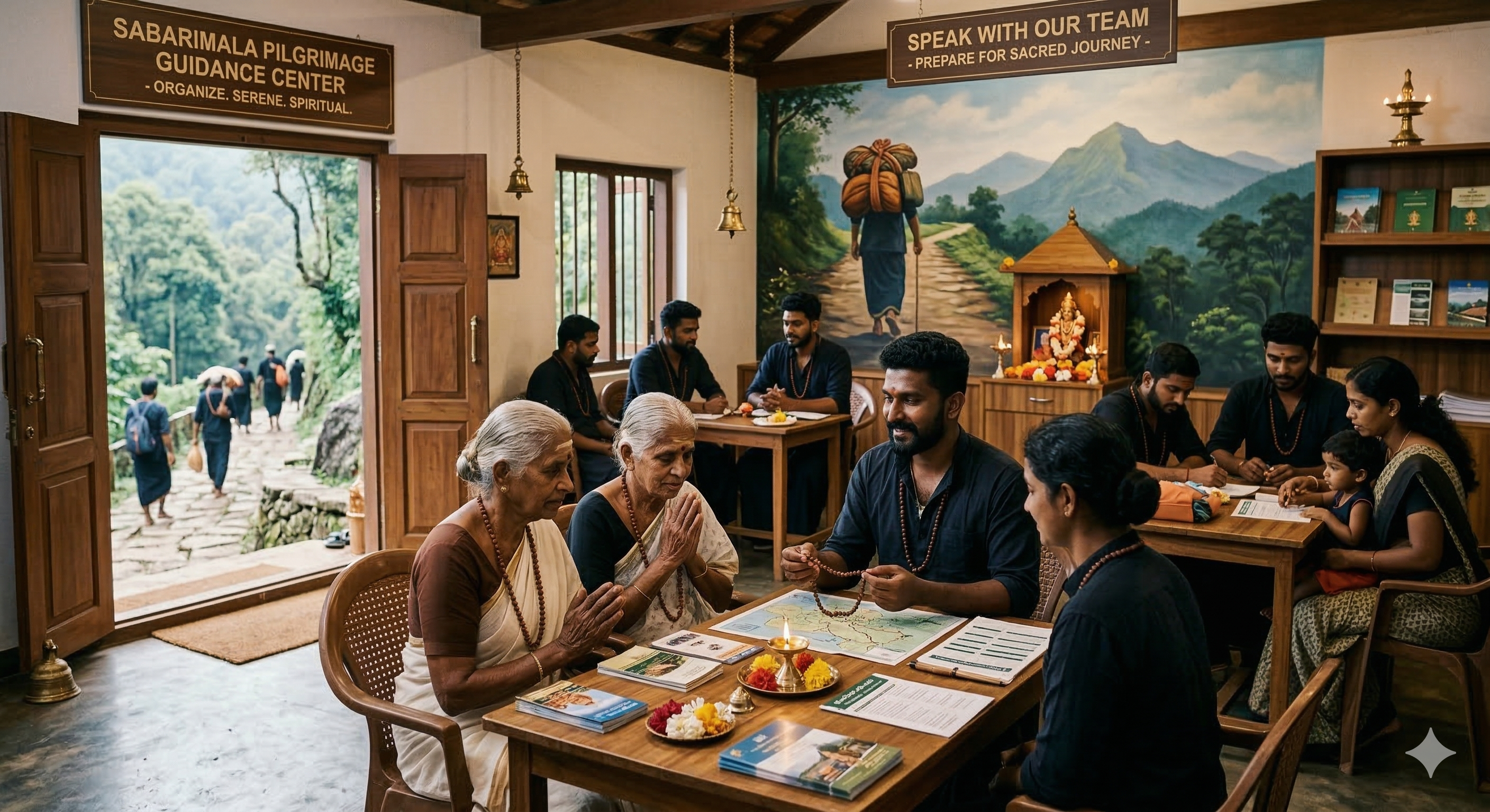 Senior and group support for devotees